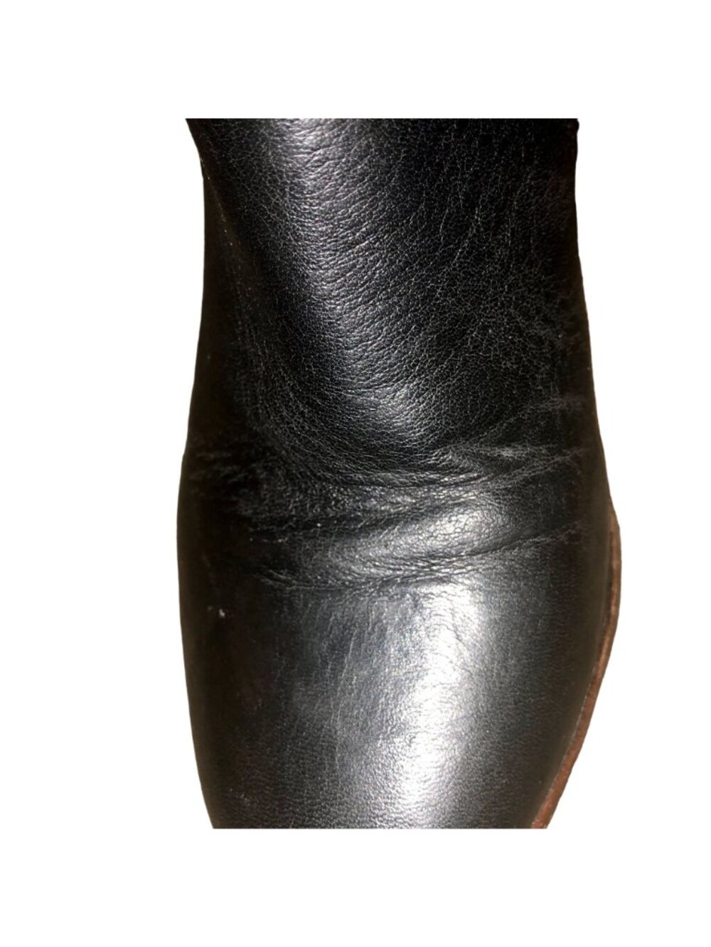 Ann Taylor Black Leather Ankle Booties Womens 6M Side Zip Block Heel Used - Picture 13 of 16